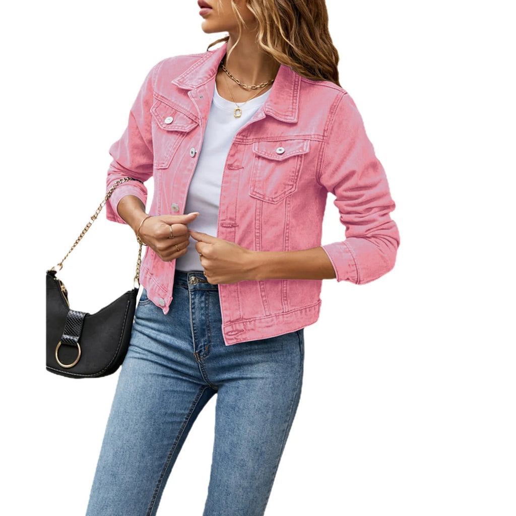 GR  | Sommerjeansjacke mit Knöpfen für Damen