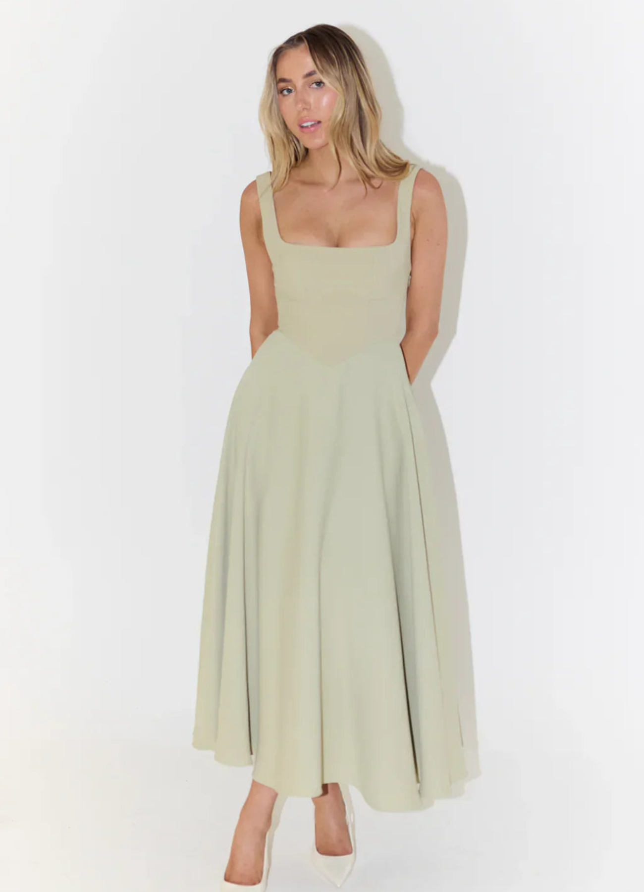 GR | A-Linien Kleid für Damen Midi