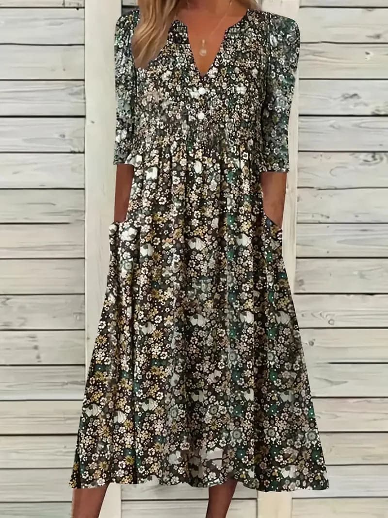 GR | Gorgeous pleated maxi dress