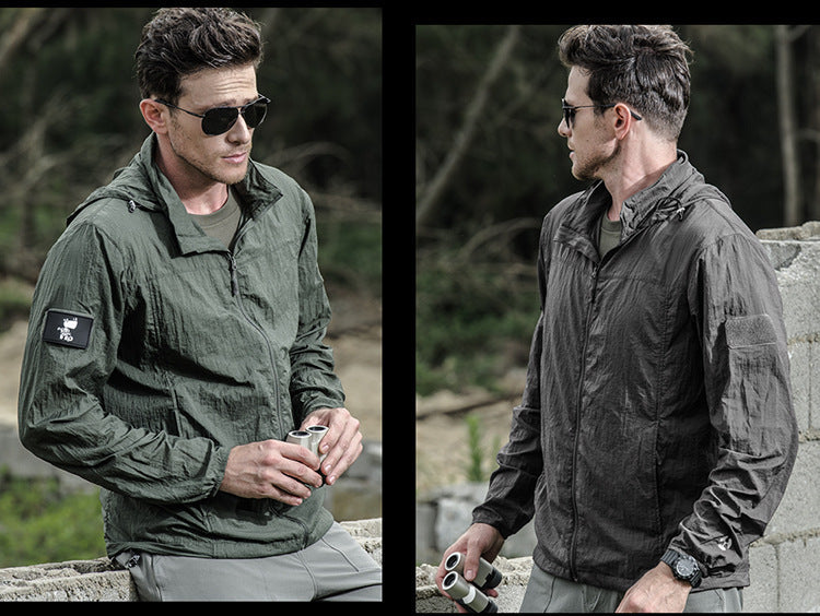 GR | Lightweight Waterproof Jacket with Zipper
