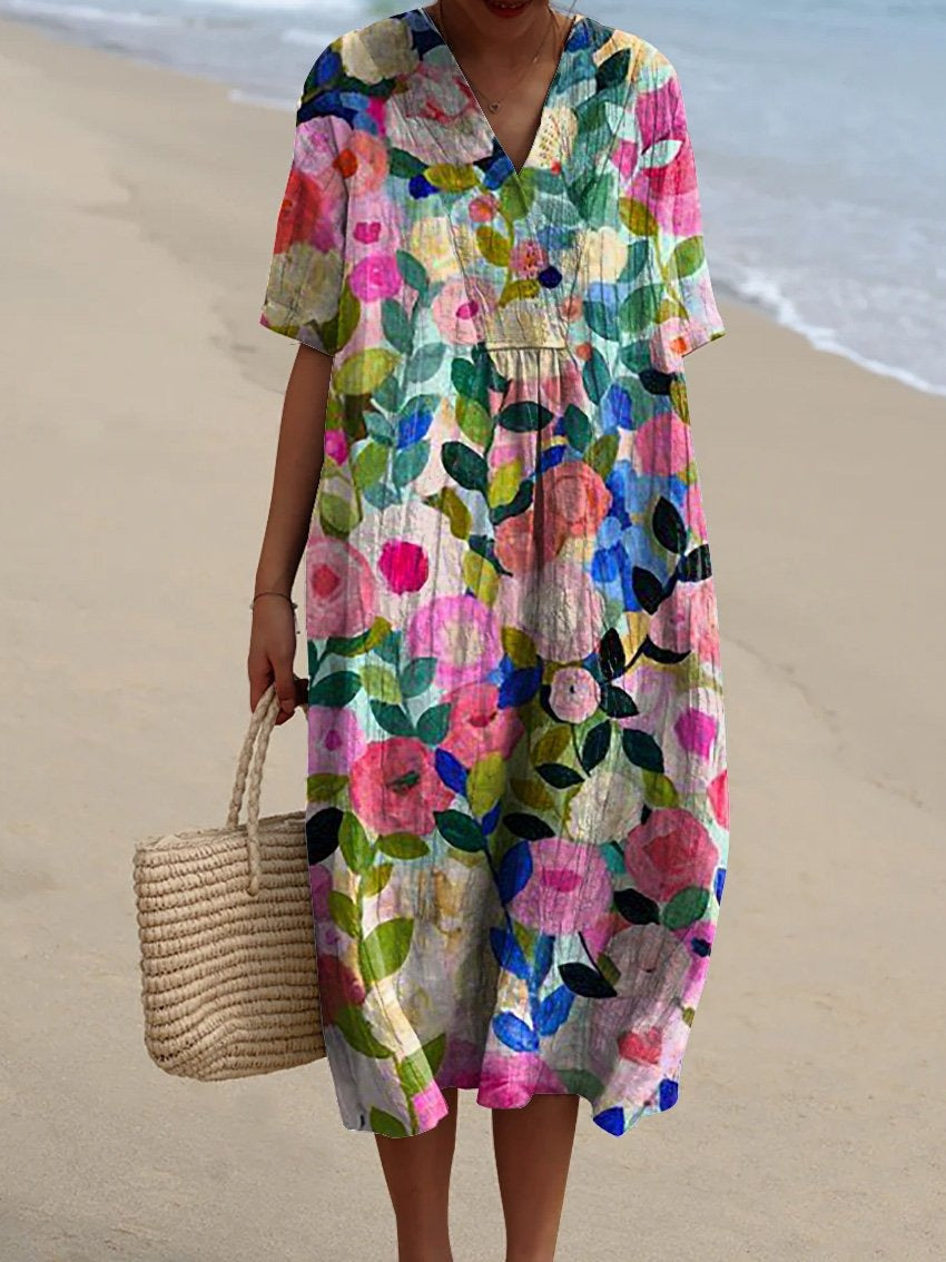 GR | Colorful floral summer dress