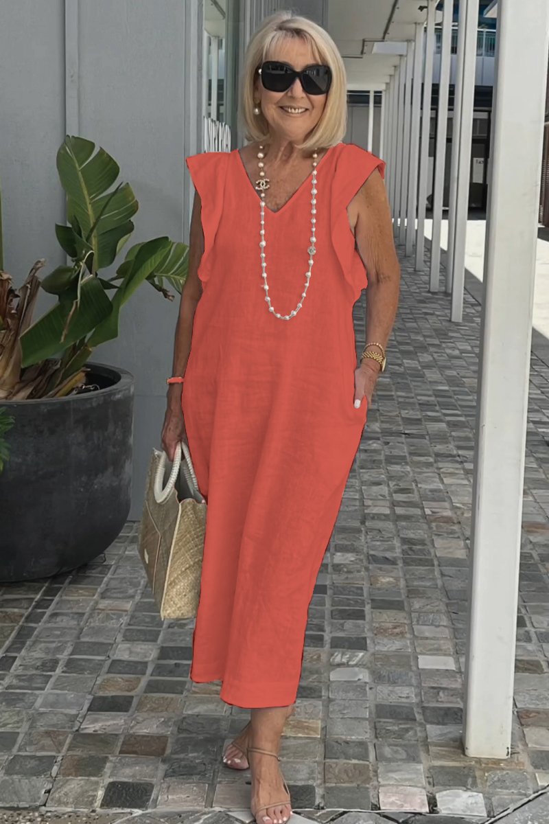 GR | Casual dress made of cotton and linen