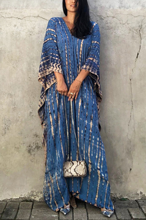 GR Freely – Lockeres Überwurfkleid im Batik-Boho-Stil