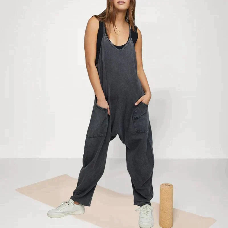 GR | Loose Wide Leg Sleeveless Jumpsuit for Women