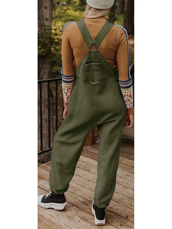 GR | Women's Fleece Thermal Overall with Zippered Pockets 