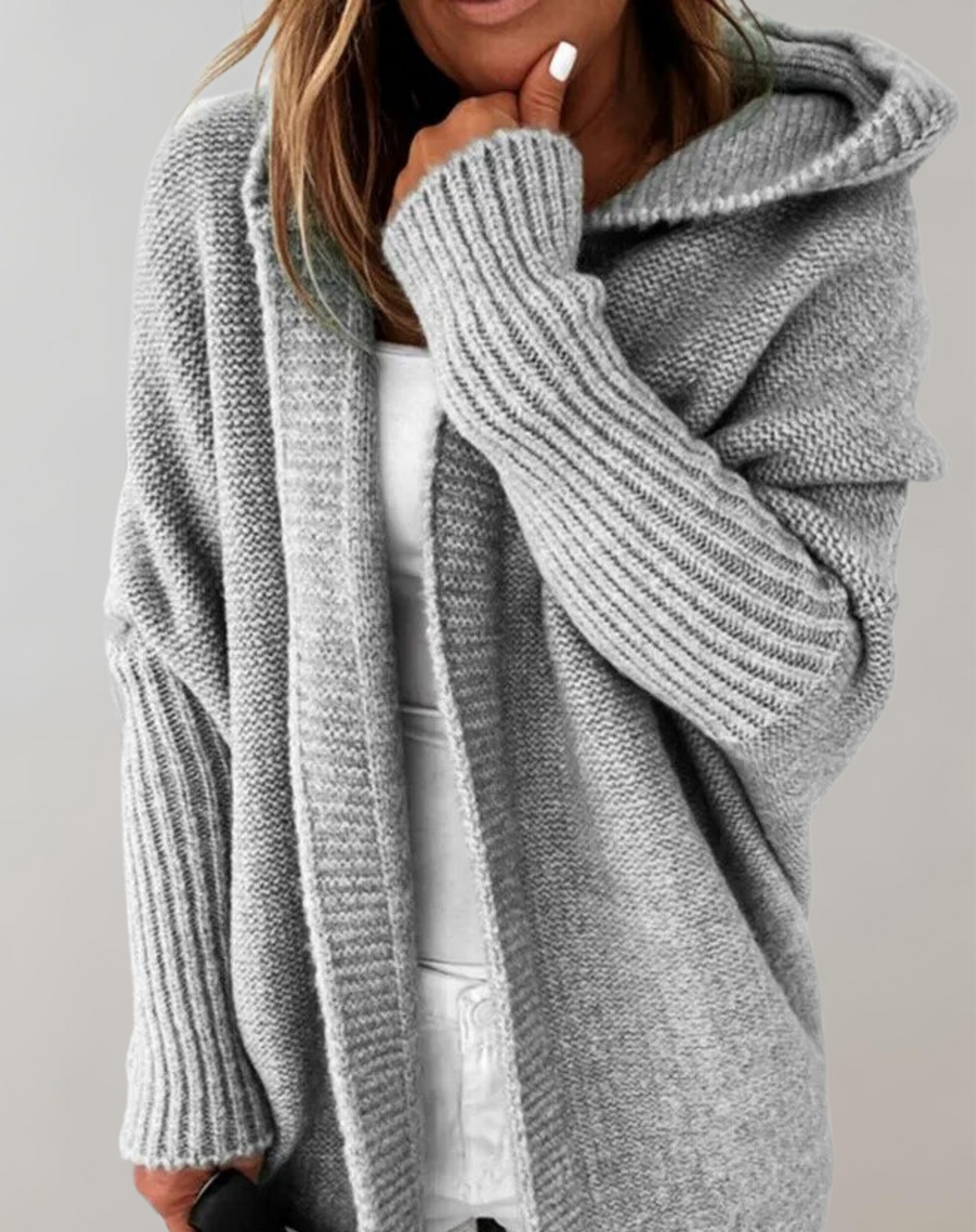 GR | Pullover Lange Strickjacke