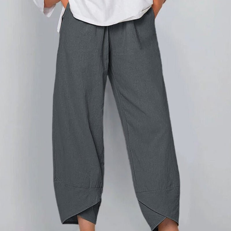 GR | Women's Trousers Lightweight Cotton and Linen Women's Summer Comfort