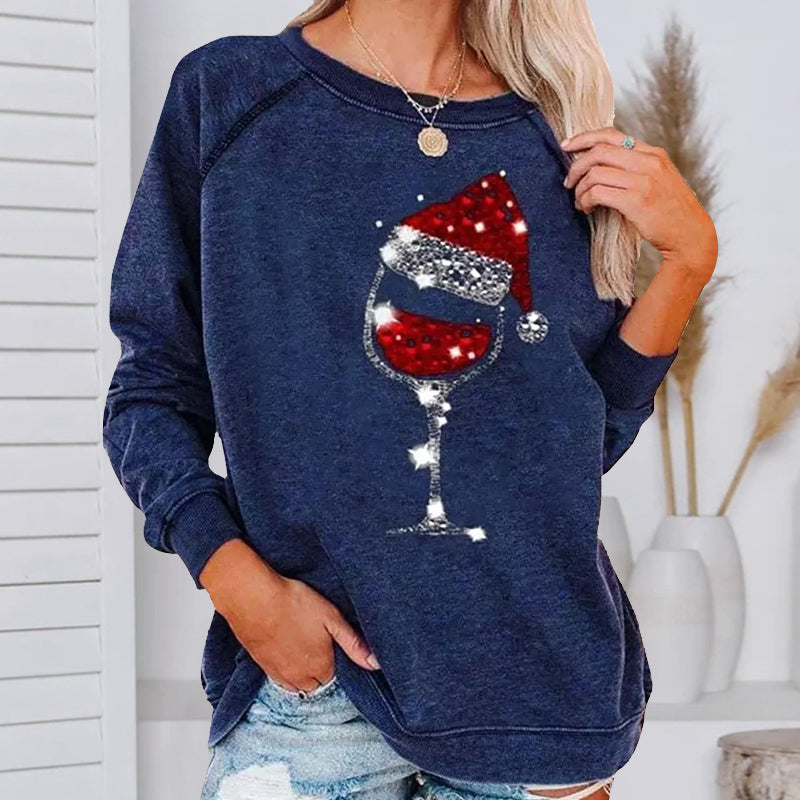 GR | Festive Cheers Wine Glass Sweatshirt 