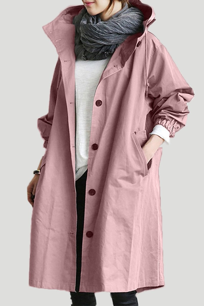 GR | Women's hooded trench coat