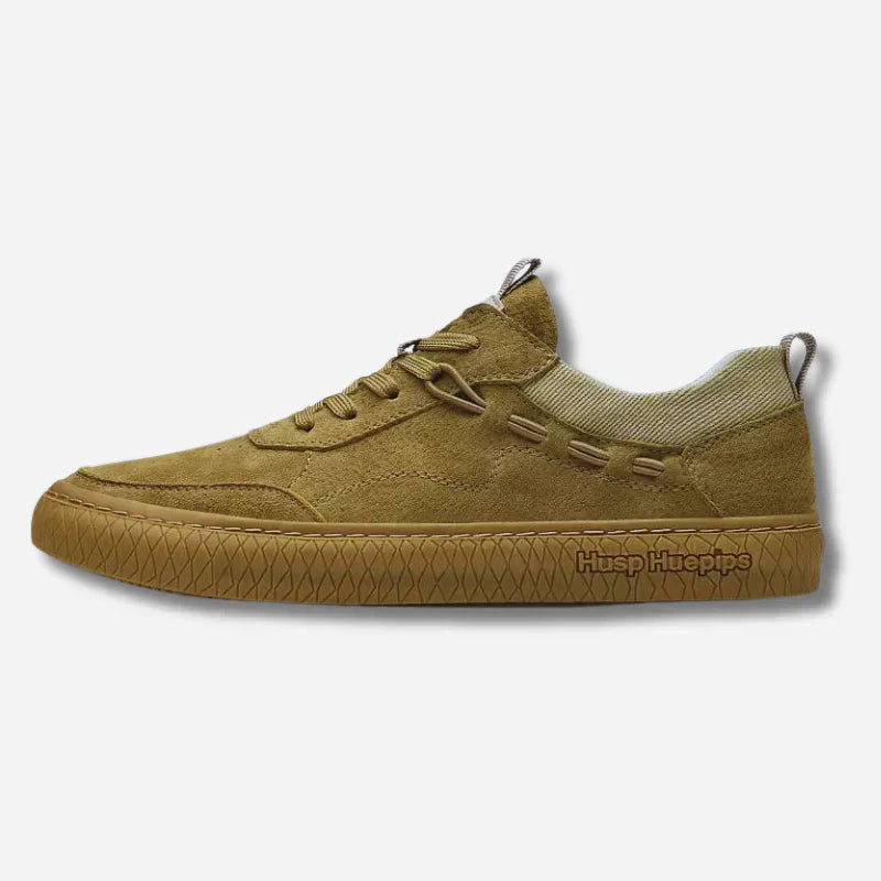 GR | Suede Sneakers with Textured Sole