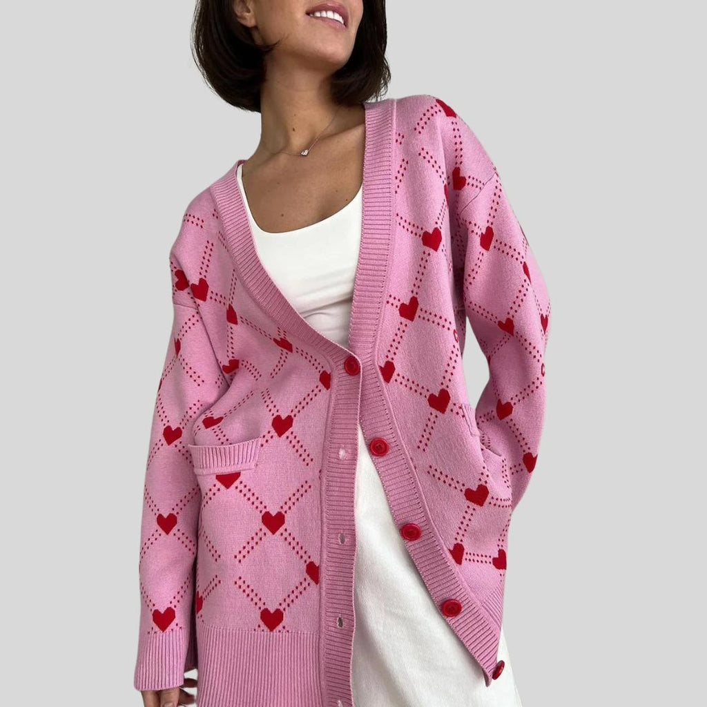 knitted women's cardigan