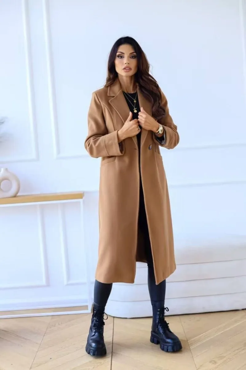 GR | Classic long trench coat with