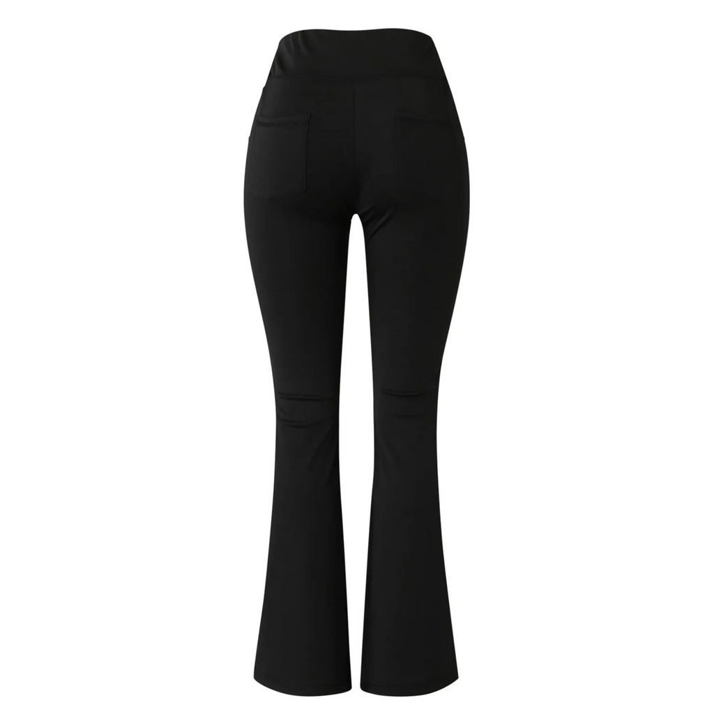 GR | Sporty flared trousers with high waist