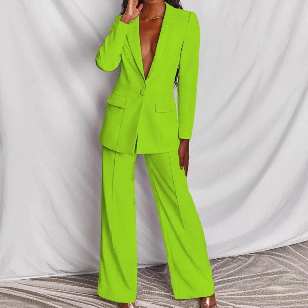 GR | Long-sleeved blazer and trousers set for women