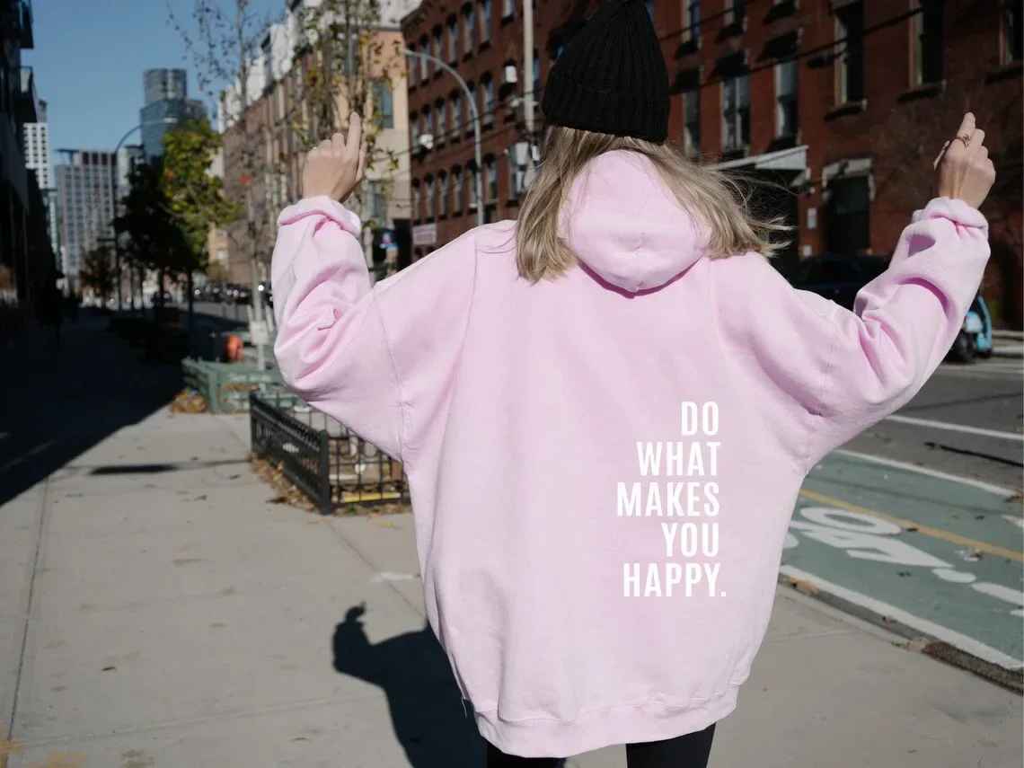 GR - Damen Hoodie - Lässiger Streetstyle mit Schriftzug