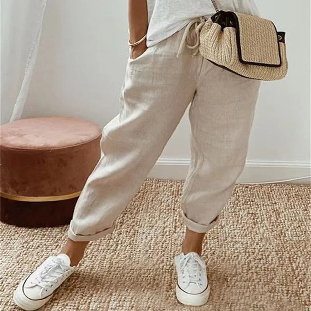 GR | Bequeme Hose aus Leinen