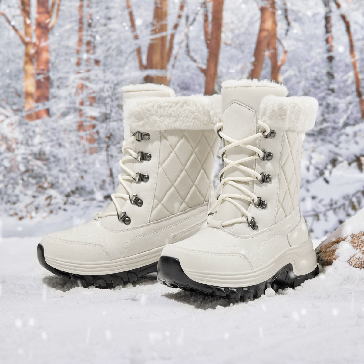 GR | Casual winter fleece-lined boots for women