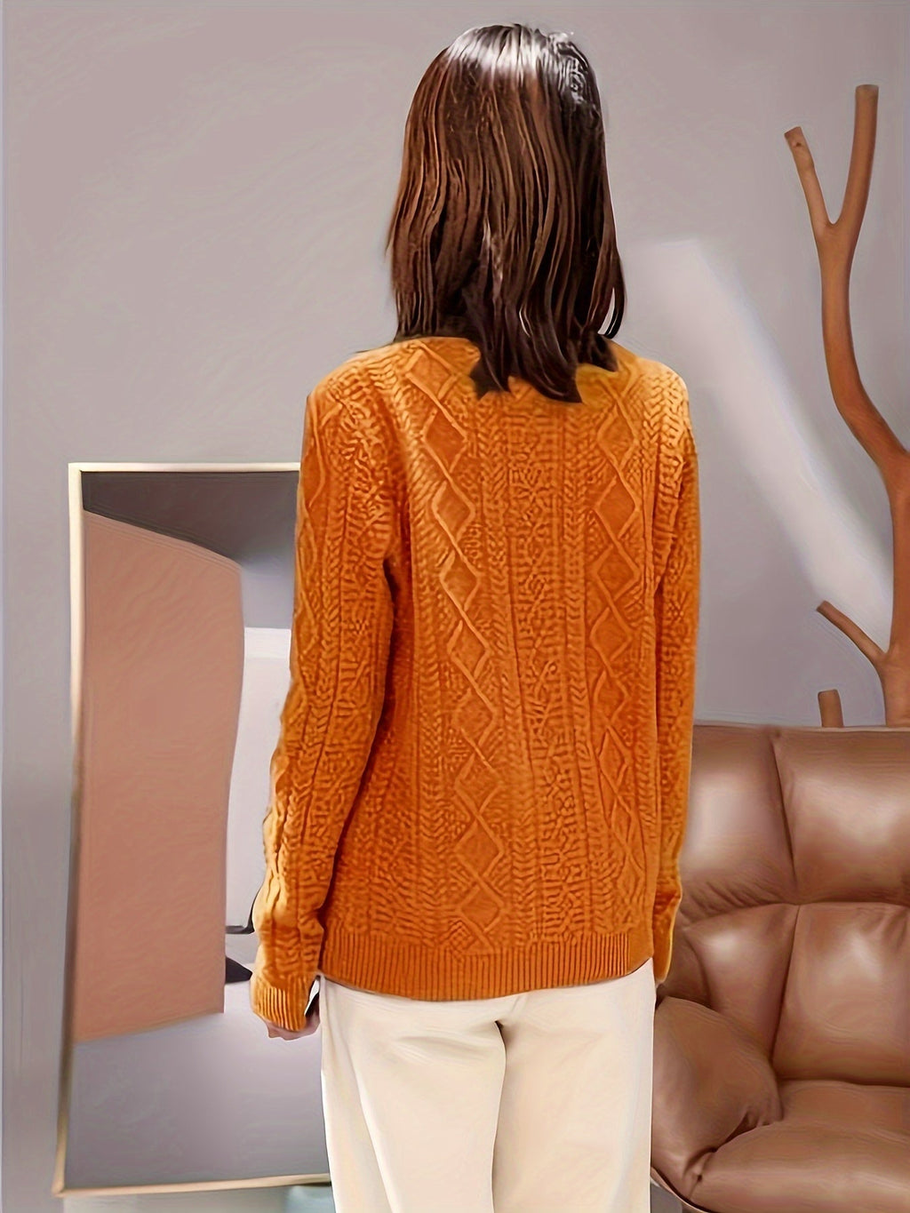 GR | Bequemer Wollpullover aus Strick
