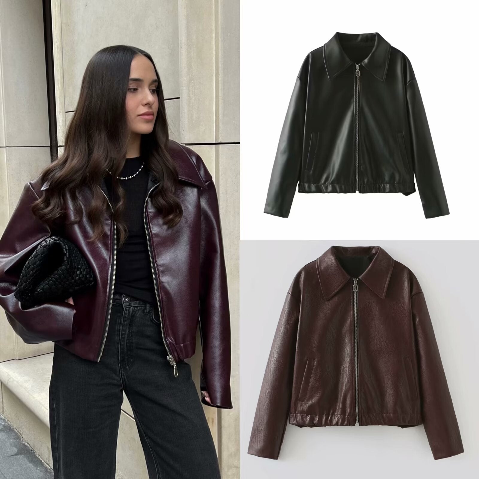 GR | Elegant leather jacket