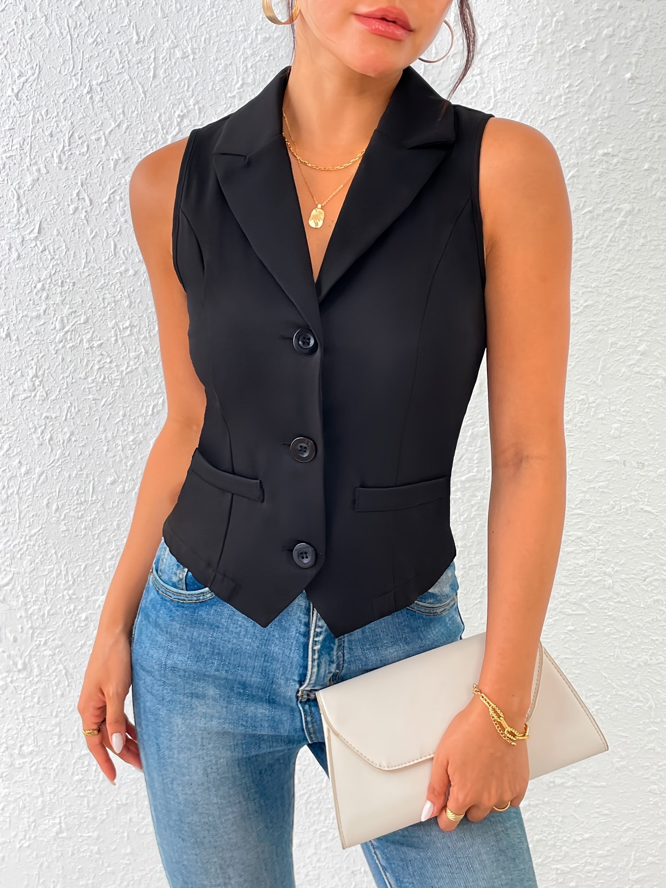 GR | Stylish one-button vest