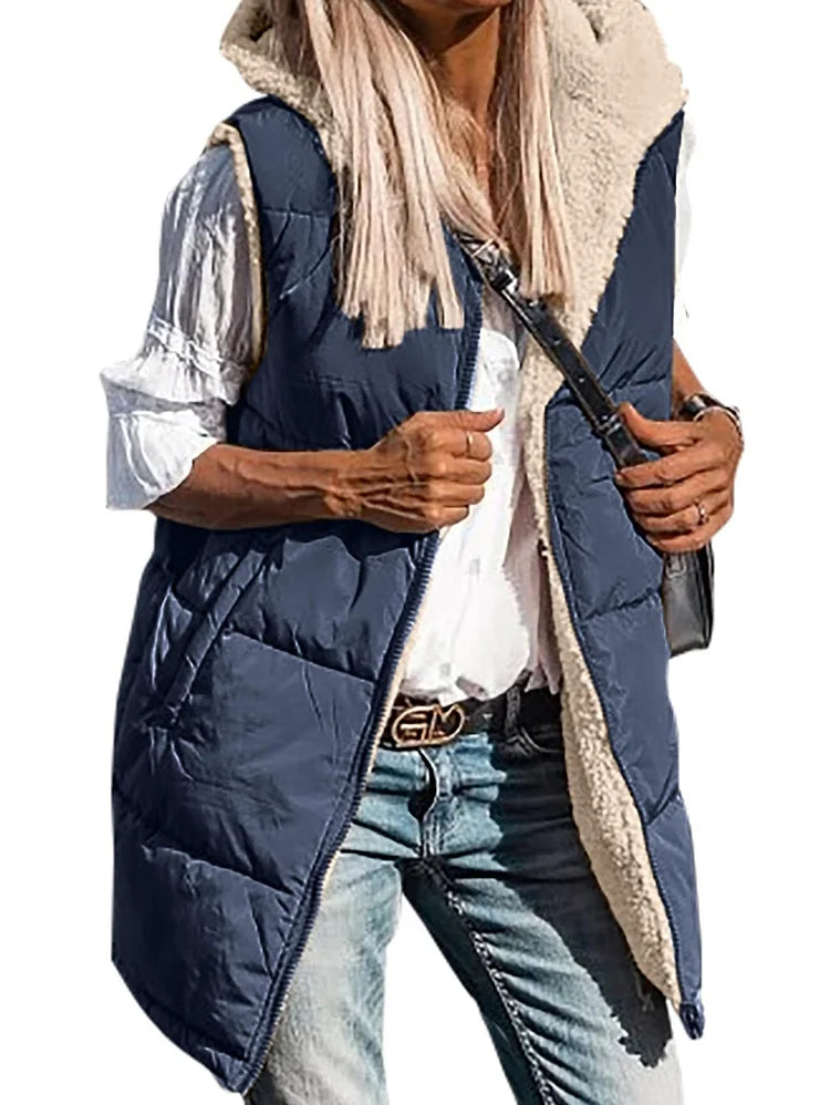GR | Jamia Reversible Hooded Vest