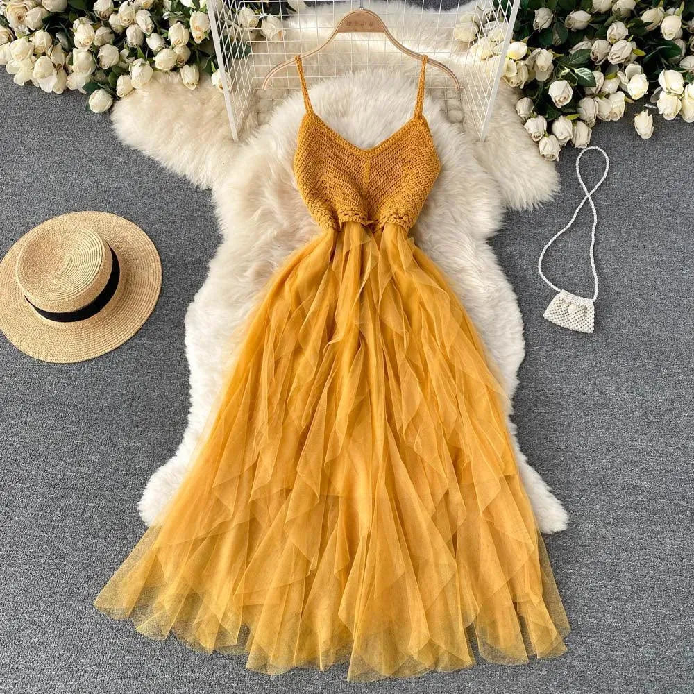 GR | Dress made of mesh loop