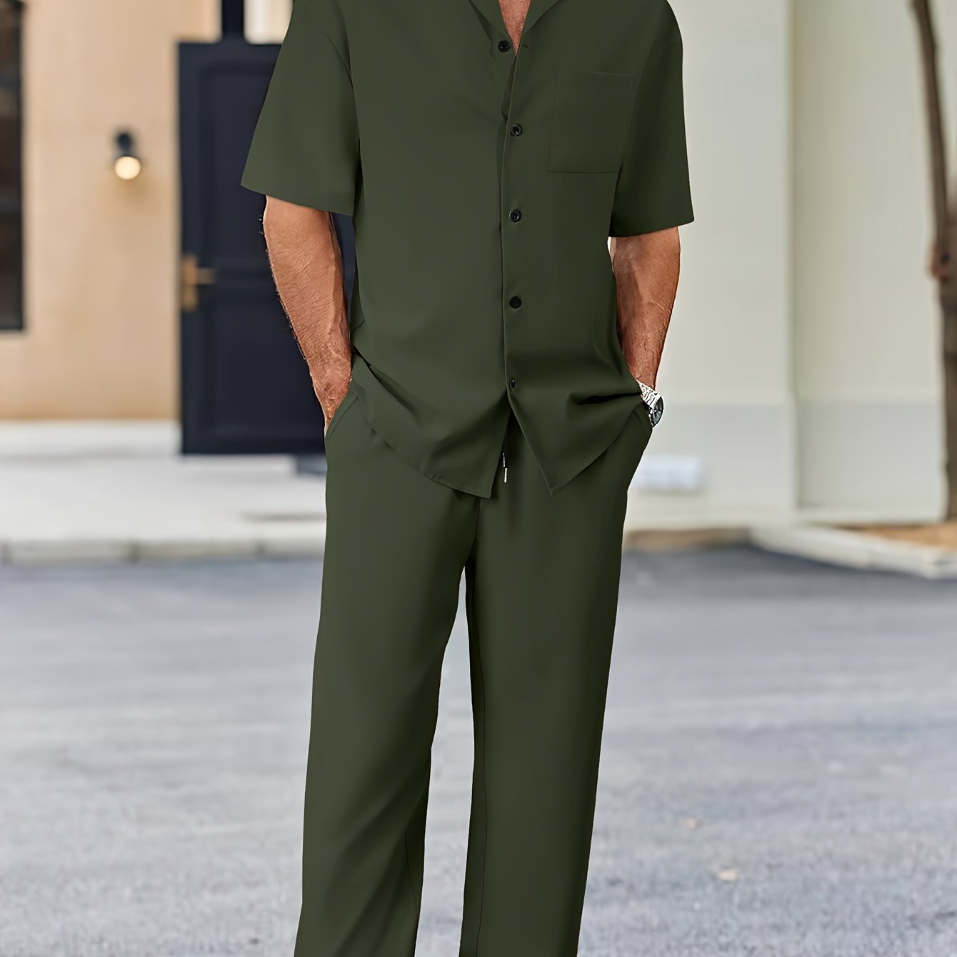 GR | Summer outfit set in a single color