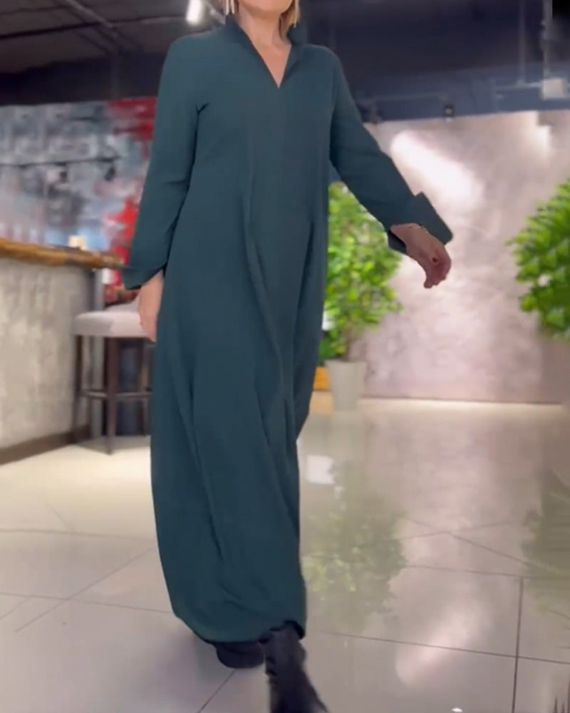 GR long dress with side slit 