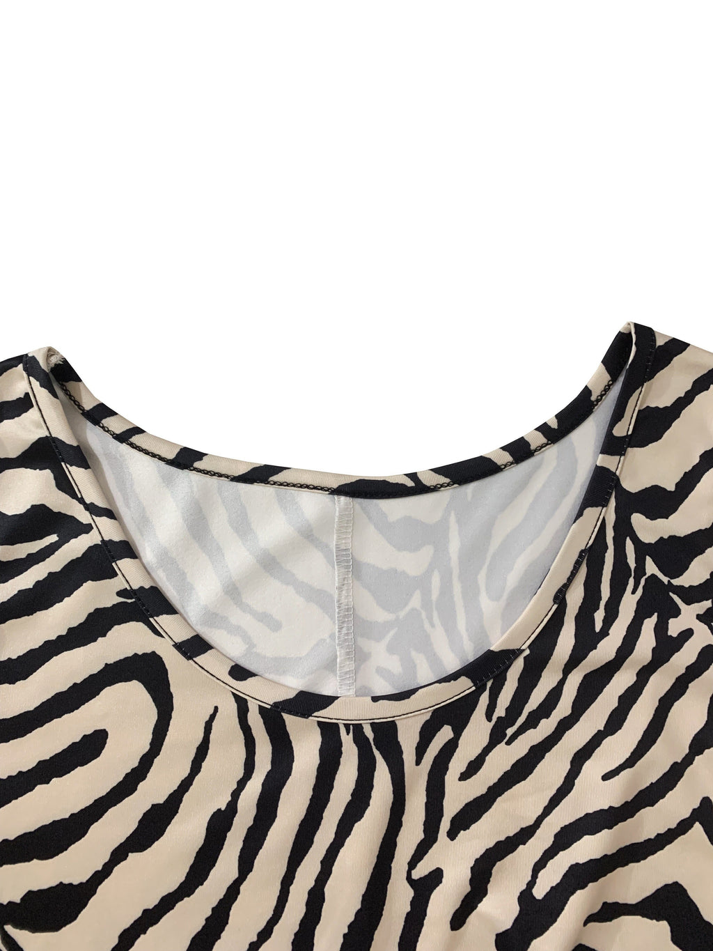 GR | Sleeveless Zebra Dress, A-Line Summer Skirt