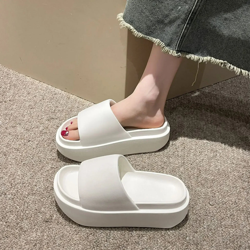 GR - Non-slip elevated platform EVA slippers for women