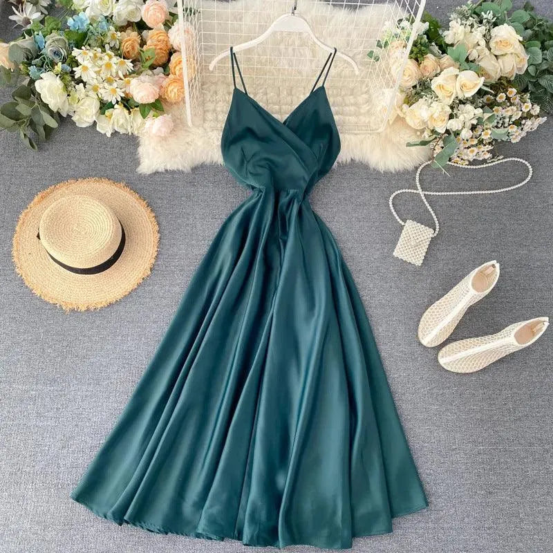 GR | Goddess Ankle Binding Taille Kleid