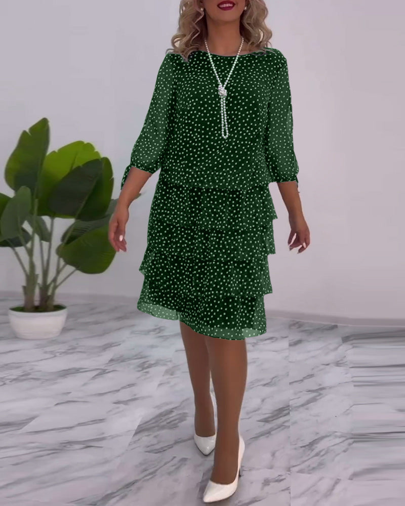 GR | Stilvolles Herbstkleid Mit Eleganz