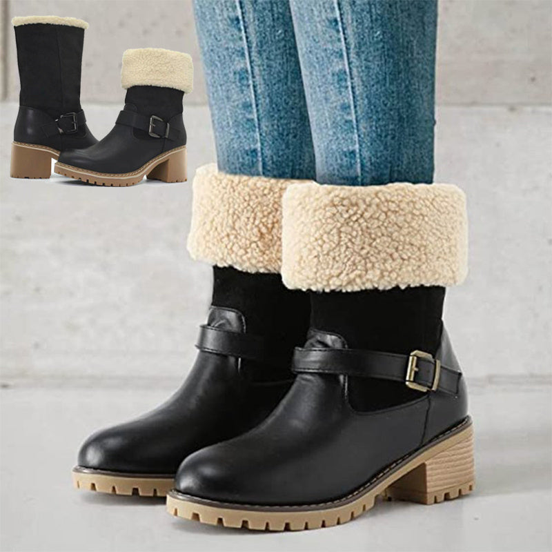 GR | Stylish autumn ankle boots with buckle for women