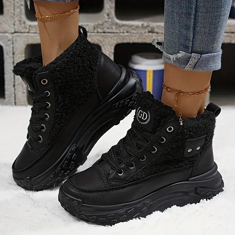 GR | Fleece-lined snow boots for a casual winter style for women