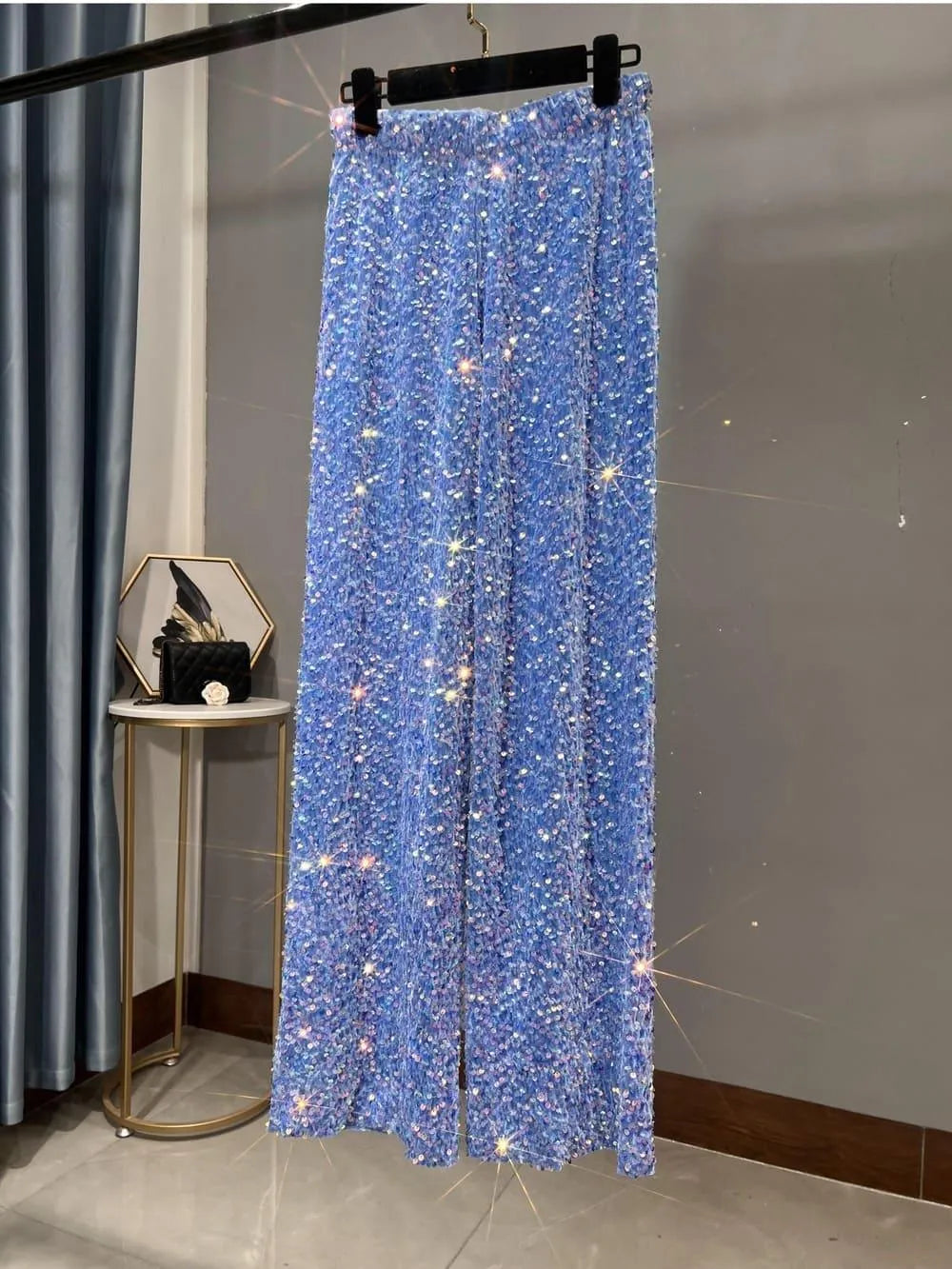 GR | Wide-leg sun pants with sequins