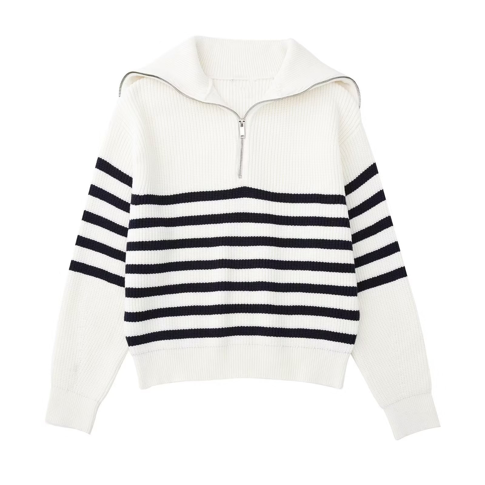 GR | All Match Wool Sweater with Open Collar