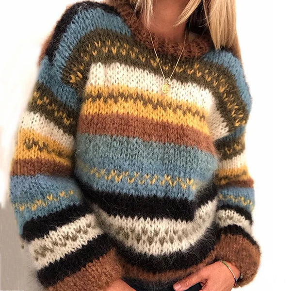 GR | Norwegian sweater - warm, colorful Scandinavian women's sweater