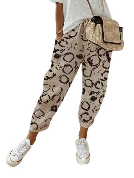 GR | Lässige Baumwoll Leinen Hose Für Damen