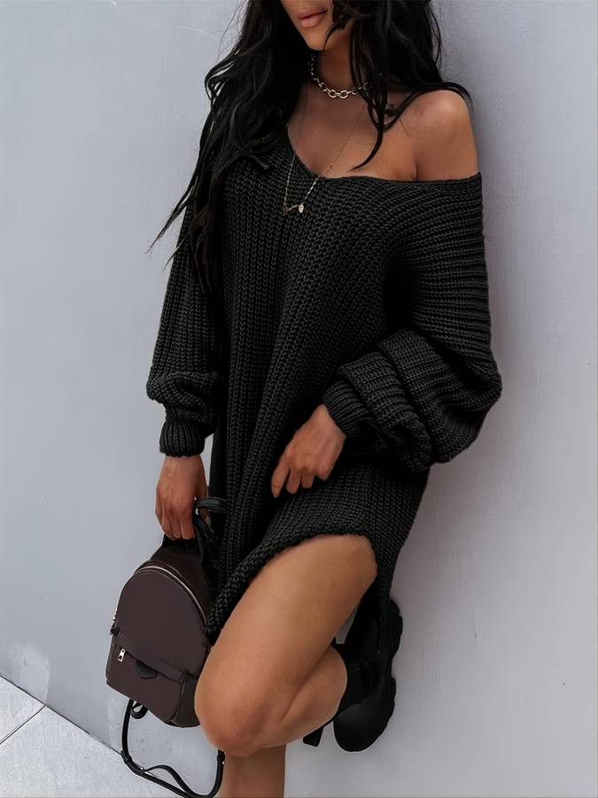 GR  - Übergroßes Strickkleid