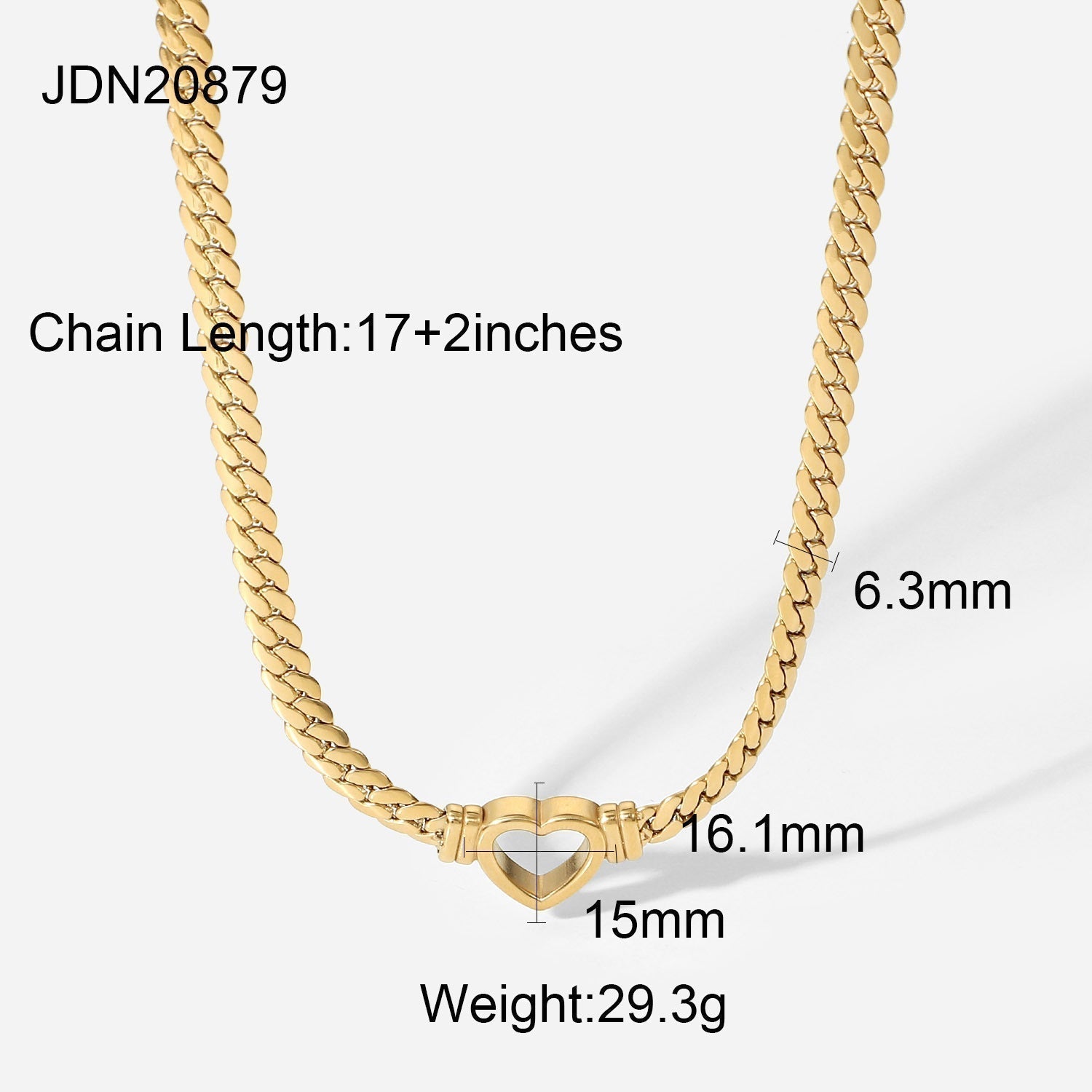 GR | Cuban Heart Necklace