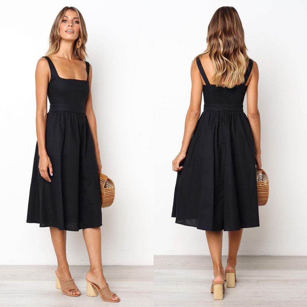 GR | Party Solid Color Dress