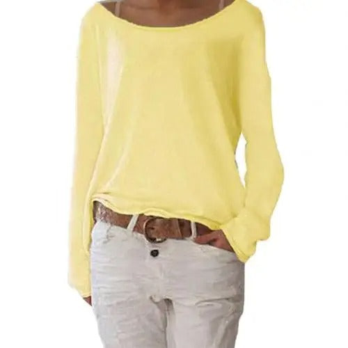 GR | locker gestricktes Damen Langarmshirt