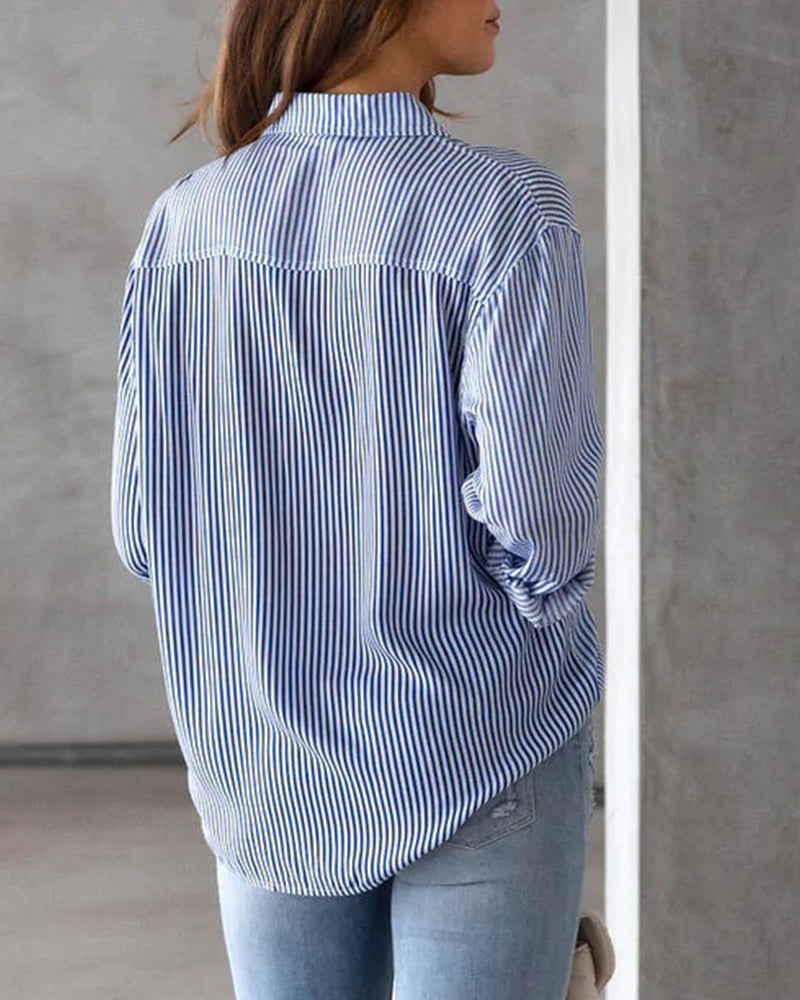 GR | Shirt with striped pattern
