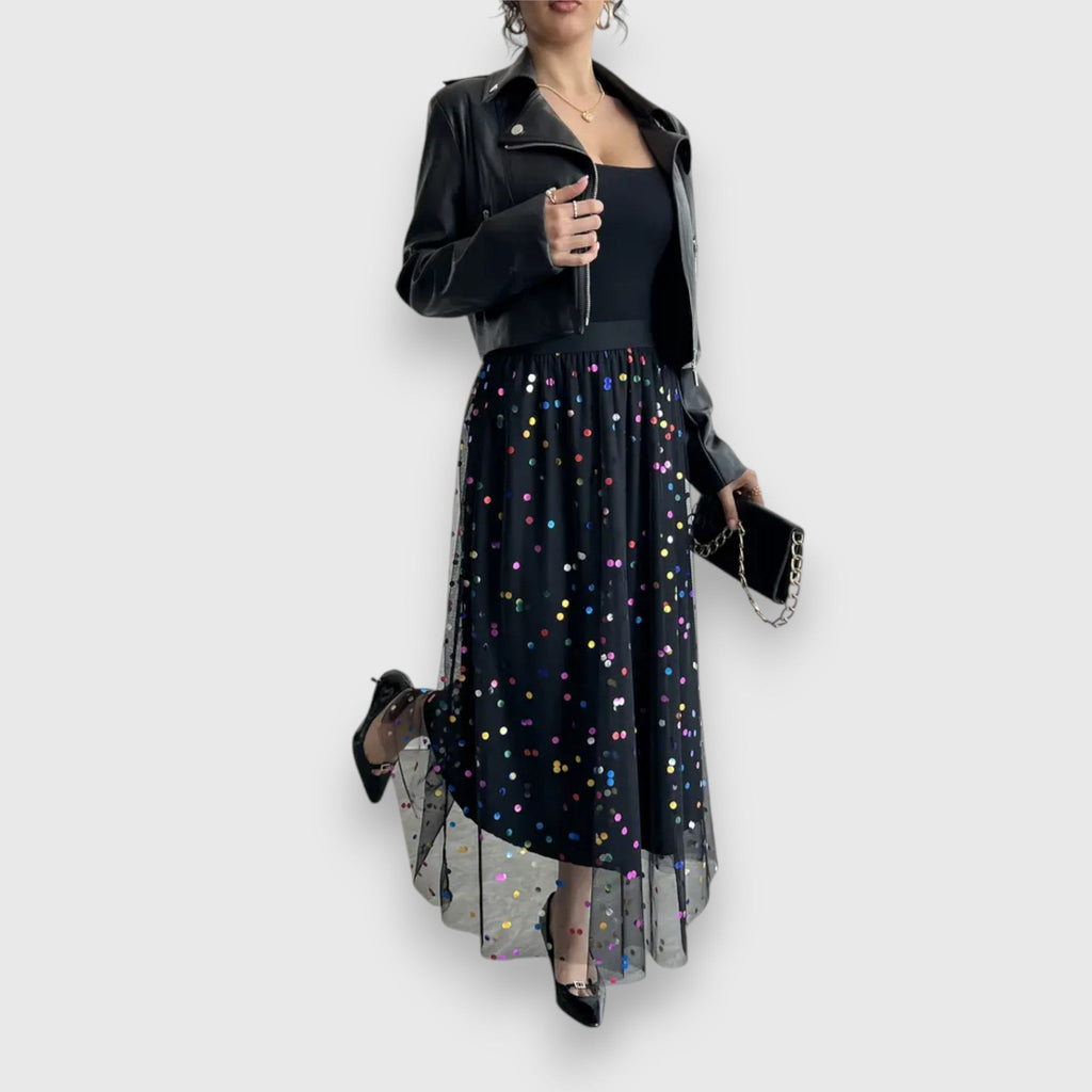 GR | Colorful Polka Dot Skirt