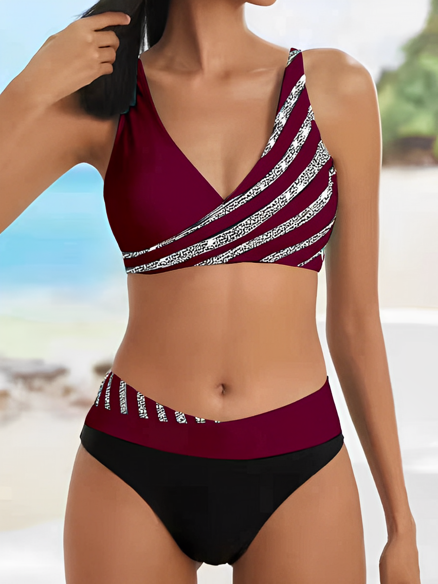 GR - Luxurious striped summer bikini