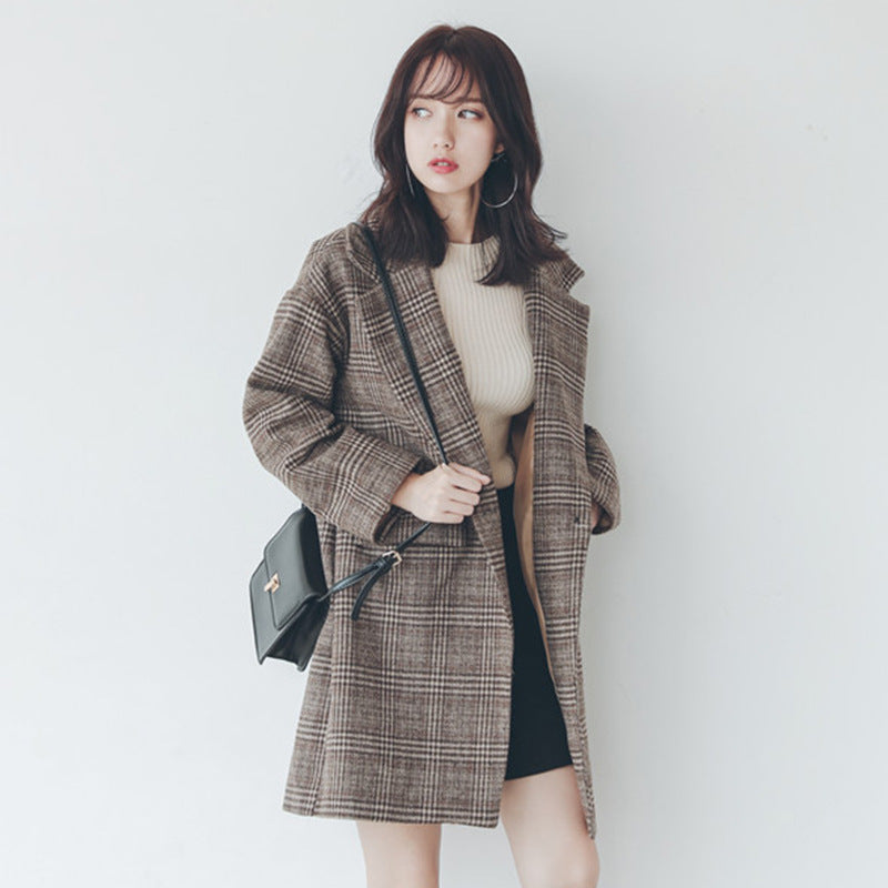 GR | Women's Checkered Blazer Trendy & Classic Blazer for Women