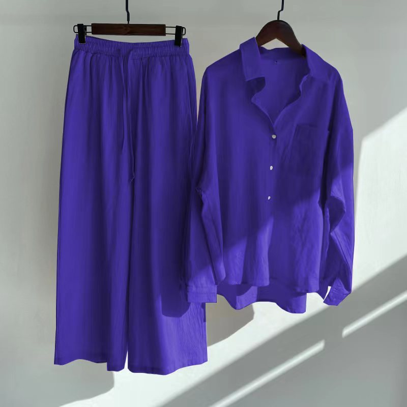 GR | Stylish Two-Piece Linen Set