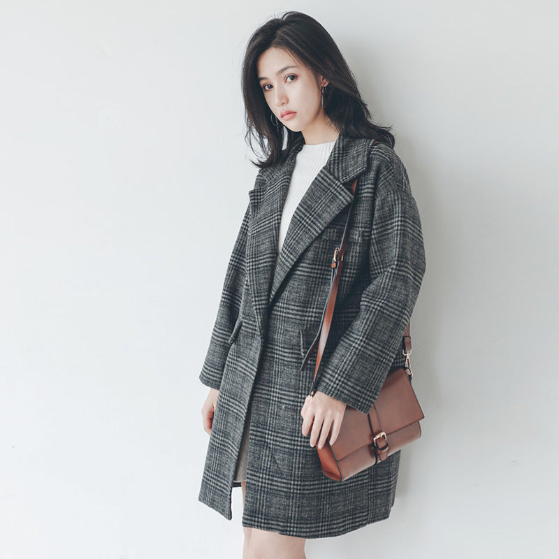 GR | Women's Checkered Blazer Trendy & Classic Blazer for Women