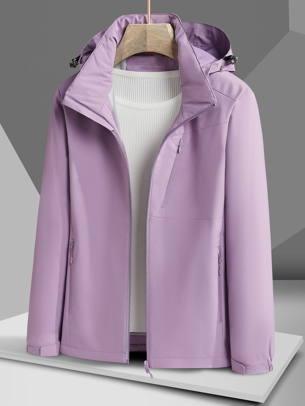 GR Waterproof Fleece Winter Jacket with Hood for Women | Perfect for Outdoor Activities