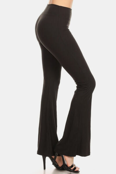 GR | High Waist Flared Leggings Black